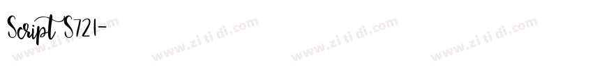Script S721字体转换